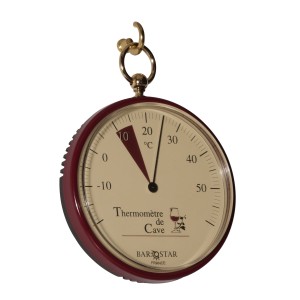 Barostar Pocket Watch Thermometer Wijnrood