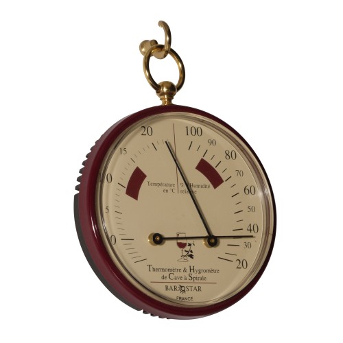 Barostar Pocket Watch Thermometer Wijnrood
