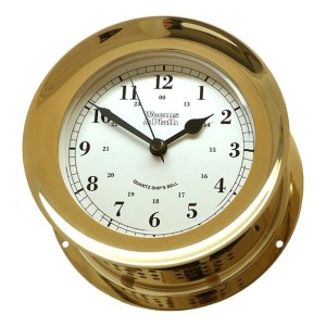 Weems & Plath Atlantis Quartz Scheepsbelklok Messing - 138 mm
