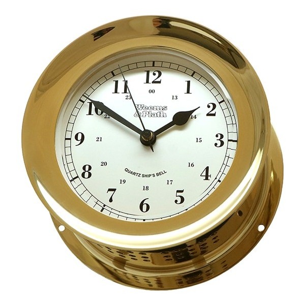 Weems & Plath Atlantis Quartz Scheepsbelklok Messing - 138 mm