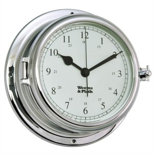 Weems & Plath Endurance II 135 Quartz Klok Verchroomd - 178 mm