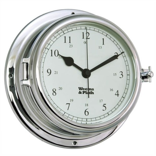 Weems & Plath Endurance II 135 Quartz Klok Verchroomd - 178 mm