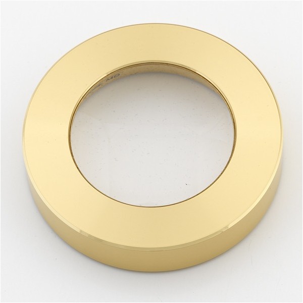 Weems & Plath Kaartgewicht met Loep 5x Messing - 76 mm