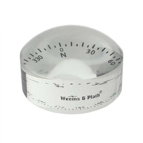 Weems & Plath Kristallen Loep 4x met Kompasroos - 76 mm