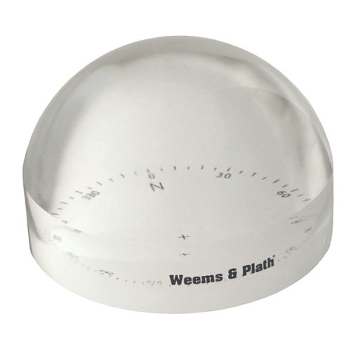 Weems & Plath Grande View Loep 6x Acryl met Kompasroos - 102 mm