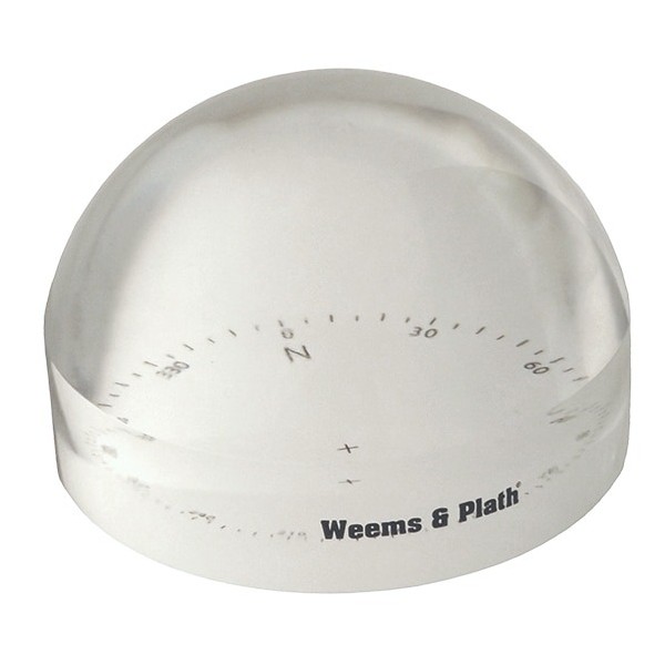 Weems & Plath Grande View Loep 6x Acryl met Kompasroos - 102 mm